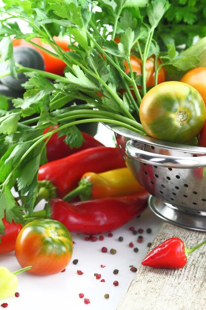 Składniki na blacie kuchennym